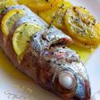 Besugos al horno con patatas, infusionados con aceite de tomillo