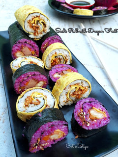 Foto resep Sushi Roll Buah Naga