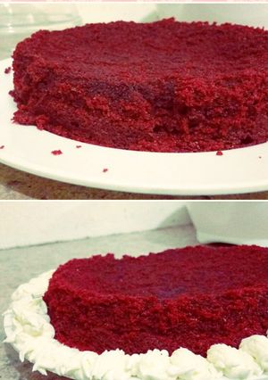 A picture of Moist Red Velvet Cake.