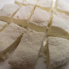 A picture of Homemade paneer.