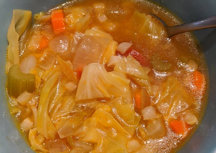 Steps to Prepare Homemade Quarantine Cabbage Soup