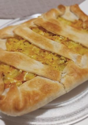 Foto di Crostata salata di zucca patate e ricotta al profumo di tartufo