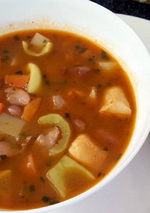 A picture of Rajma masala soup.