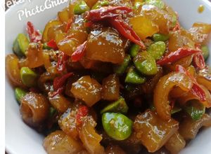 Foto resep Kikil petai kecap pedas