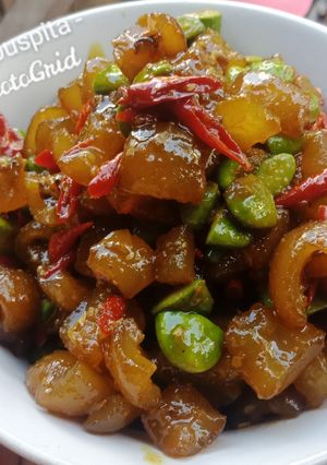 Foto resep Kikil petai kecap pedas