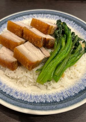 A picture of Crispy Roasted Pork 脆皮燒肉.