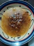 Sopa navideña de fideo con asientos el Ocote
