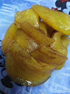 Una foto de Manzana asada en microondas