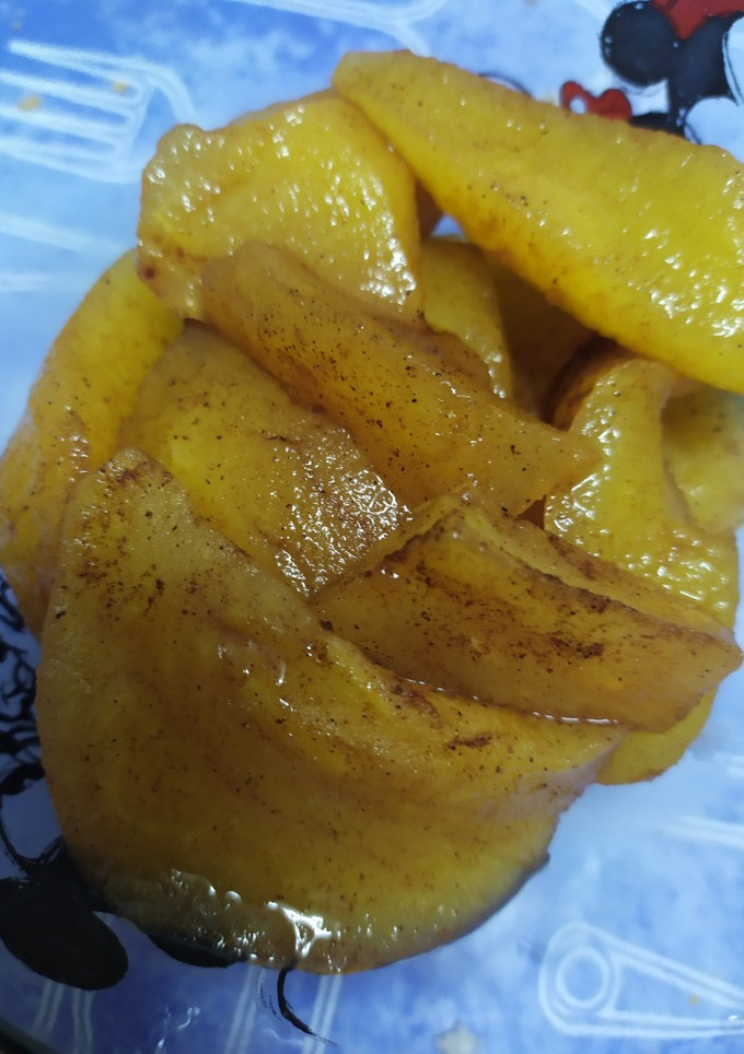 Una foto de Manzana asada en microondas
