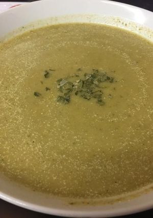 A picture of My Homemade Veg and Blue Stilton Soup.