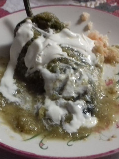 Una foto de Chile mexicano en salsa de tomatillo ranchero