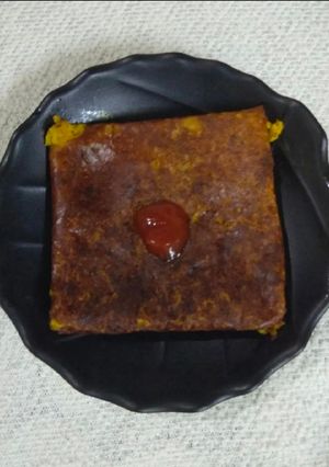 A picture of Leftover rice chilla.