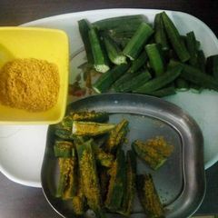 A picture of #हरे चटपटी भिंडी.