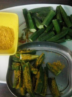 A picture of #हरे चटपटी भिंडी.