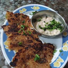 A picture of Sabudana uttapam.