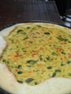 Una foto de Torta de zapallitos con pollo bien sano