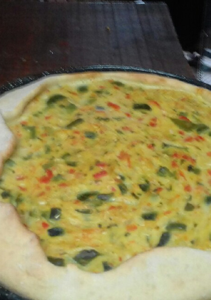 Una foto de Torta de zapallitos con pollo bien sano