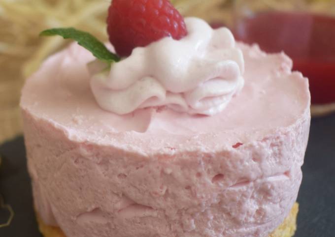 Petit bavarois aux framboises