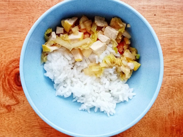 Cara Gampang Membikin Resep Day. 315 Tumis Sawi Putih, Tahu dan Udang Saus Tiram (16 month+) yang Menggugah Selera Anti Ribet, Lezat