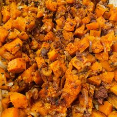 A picture of Sweet Potato Chorizo Hash.