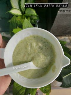Foto resep MPASI Menu Lengkap: Tim Ikan Patin Bayam