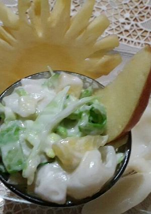 A picture of Easy Creamy coleslaw salad.