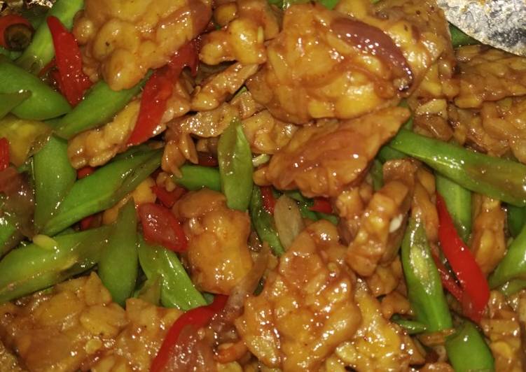 Tumis tempe buncis simple ala anak kos