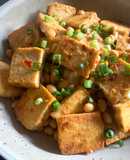 Fried Tofu & Soy Beans with Sweet Miso Sauce