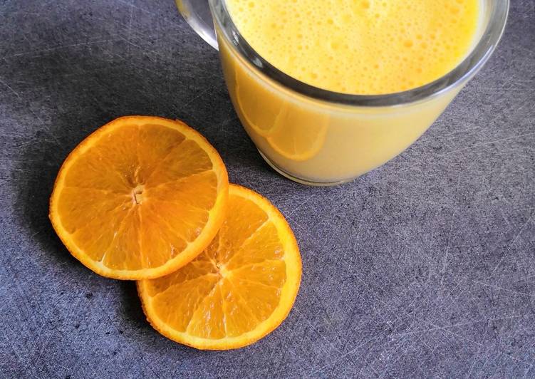 Smoothie lait et orange