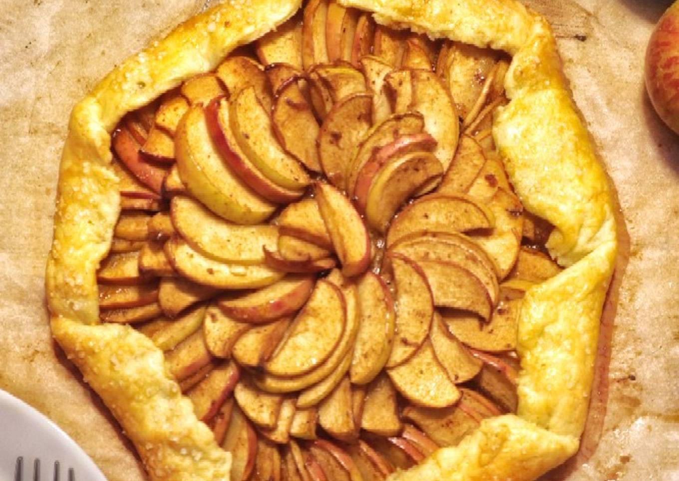 Cherry apple galette