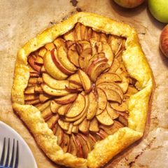 A picture of Cherry apple galette.