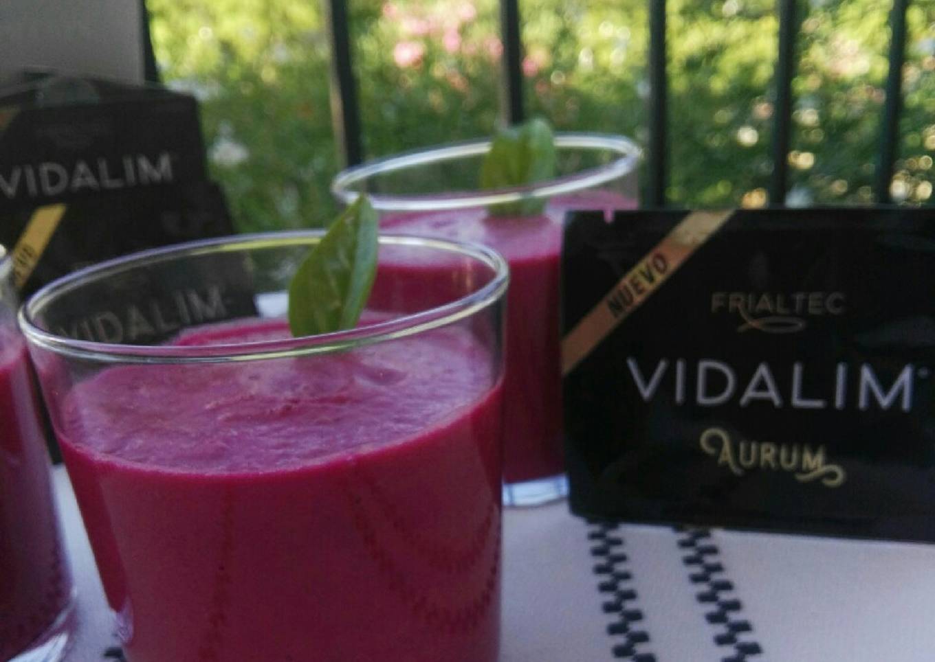 Gazpacho de remolacha con Vidalim