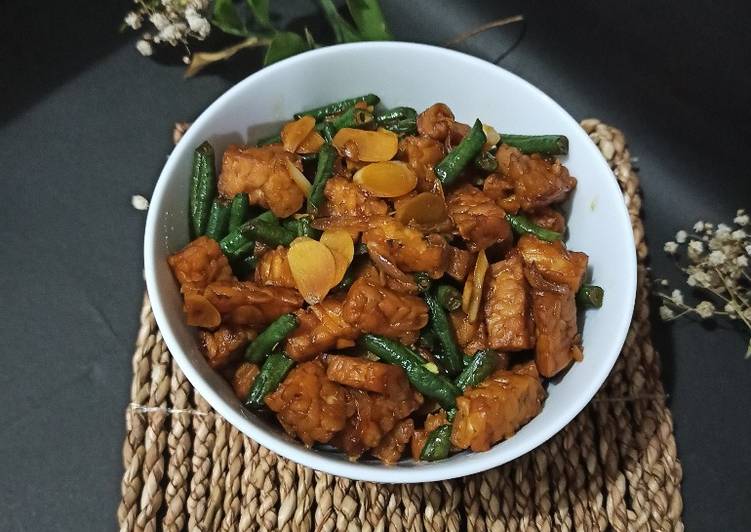 Tumis Tempe Kacang Panjang