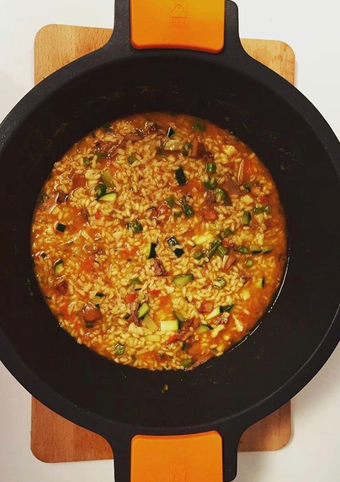 Una foto de Arroz meloso de pato