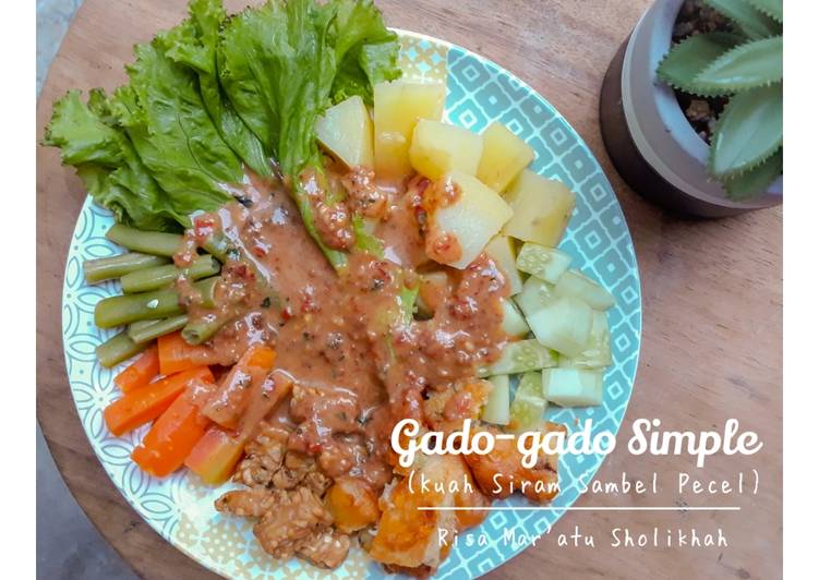 Gado-gado Simple (kuah siram sambel pecel)