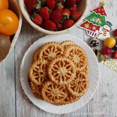 A picture of Rose cookie (Rosa cookies).