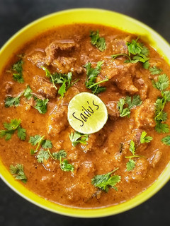 A picture of Zero oil Mutton Curry.
