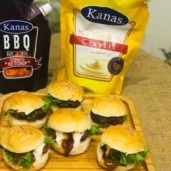 A picture of Slider-Style Mini Burgers.