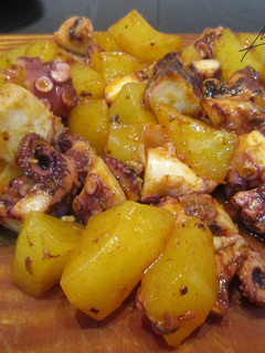 Una foto de Pulpo a la gallega (En microondas)
