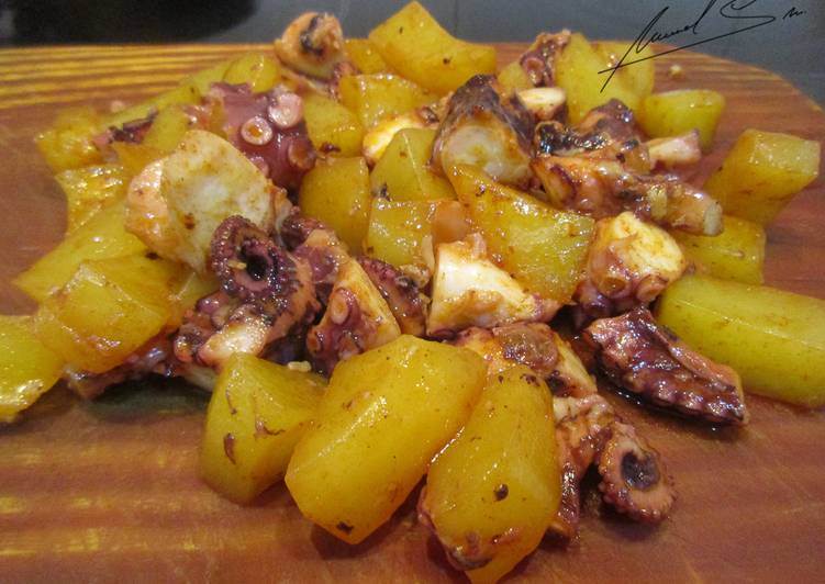 Pulpo a la gallega (En microondas)