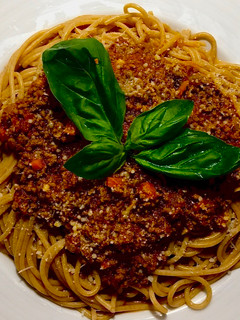 A picture of Spaghetti Bolognese.