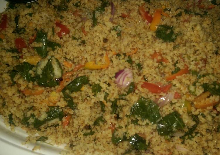 Recipe of Speedy Dambun zogale using cous cous