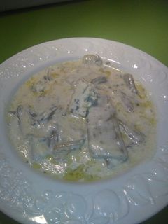Una foto de Acelgas al queso azul