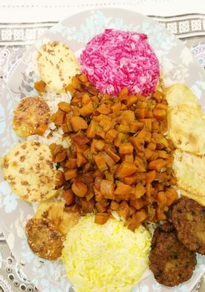 عکسی از دستور پلو هویج