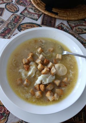 Una foto de Sopa de cebolla
