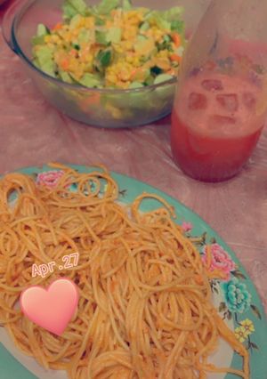 صورة لوصفة سباجيتي 🍝