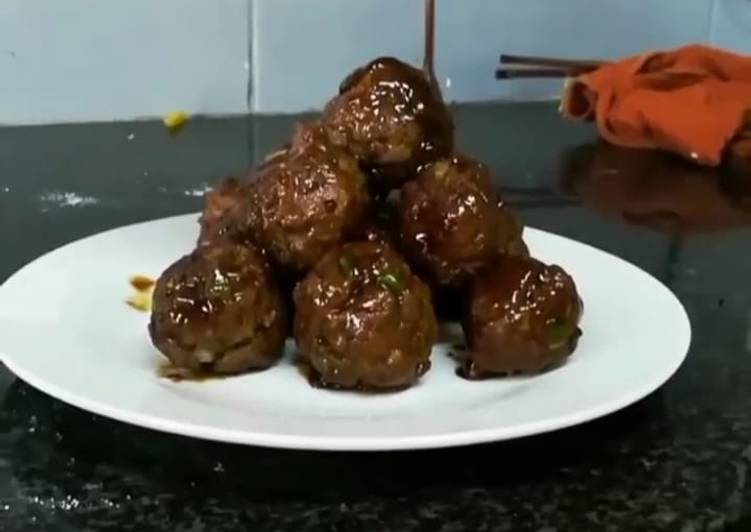 Dunked meatballs