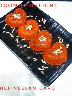 नारियल डिलाइट (nariyal delight recipe in Hindi) रेसिपी मुख्य फोटो