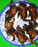 Chim cút chiên lá móc mật (mắc mật)