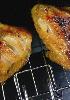 Hình của món Gà nướng ngũ vị.
